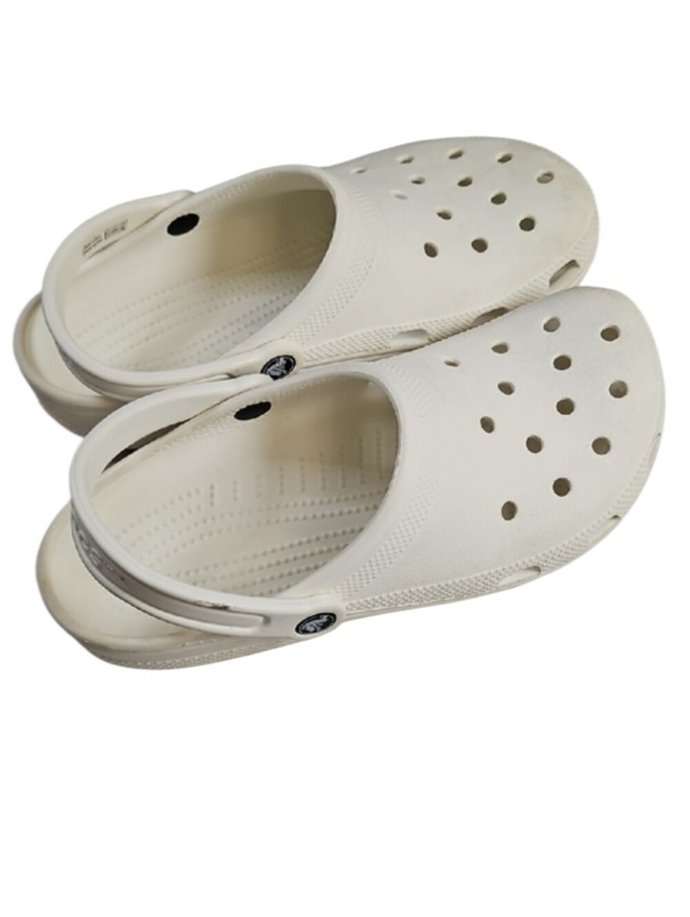 Crocs Classic Unisex Clogs, White, M8, W10